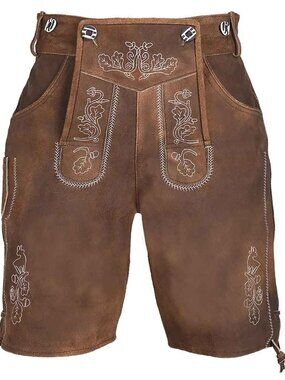 Men’s Suede Lederhosen Hogen Oktoberfest Costume